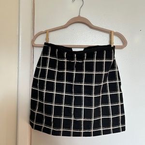 Madewell Grid / Windowpane Skirt